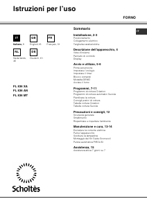 Manuale Scholtès FL 836 MT Forno