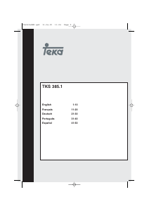 Manual de uso Teka TKS 385.1 Secadora