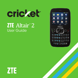 Manual ZTE Altair 2 (Cricket) Mobile Phone