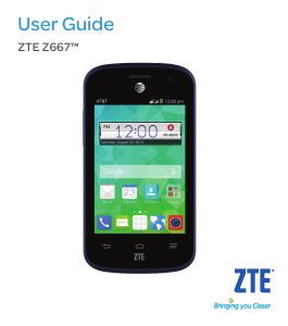 Manual ZTE Z667 Mobile Phone