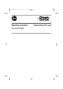 Manual de uso Otsein-Hoover LBOHVARIO7 Lavadora