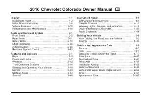 Manual Chevrolet Colorado (2010)
