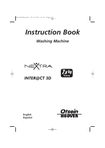 Manual de uso Otsein-Hoover OHNF 9127-37 Lavadora