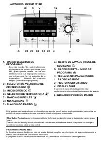 Manual de uso Otsein-Hoover ODYSM 7113D-37 Lavadora