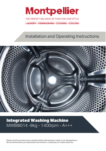 Manual Montpellier MWBI8014 Washing Machine