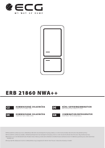 Handleiding ECG ERB 21860 NWA++ Koel-vries combinatie