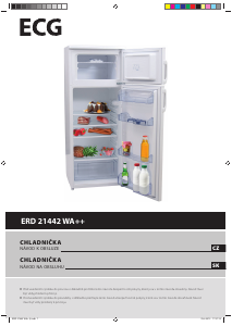 Návod ECG ERD 21442 WA++ Chladnička s mrazničkou