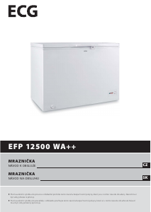 Manuál ECG EFP 12500 WA++ Mraznička