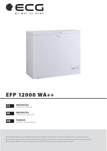 Manual ECG EFP 12000 WA++ Freezer