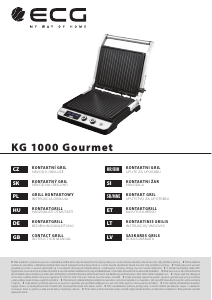 Kasutusjuhend ECG KG 1000 Gourmet Kontaktgrill