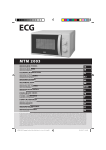 Priročnik ECG MTM 2003 W Mikrovalovna pečica