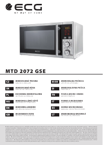 Vadovas ECG MTD 2072 GSE Mikrobangų krosnelė