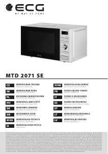 Priročnik ECG MTD 2071 SE Mikrovalovna pečica