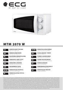 Rokasgrāmata ECG MTM 2070 W Mikroviļņu krāsns