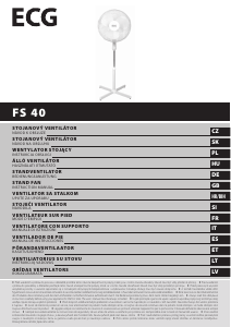 Manuale ECG FS 40 Ventilatore