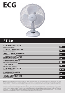 Návod ECG FT 30 Ventilátor