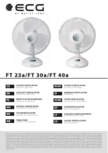 Használati útmutató ECG FT 40a Ventilátor