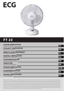 Bedienungsanleitung ECG FT 23 Ventilator