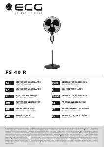 Priručnik ECG FS 40 R Ventilator