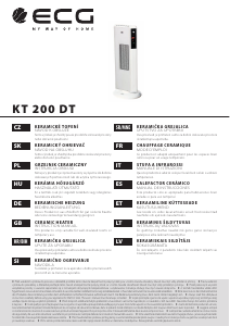 Manuale ECG KT 200 DT Termoventilatore