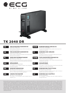 Manual ECG TK 2040 DR Heater