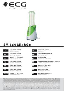 Használati útmutató ECG SM 364 Mix&Go Turmixgép