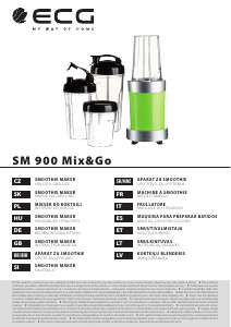 Manual de uso ECG SM 900 Mix&Go Batidora