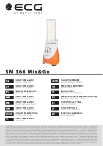 Manuál ECG SM 366 Mix&Go Mixér