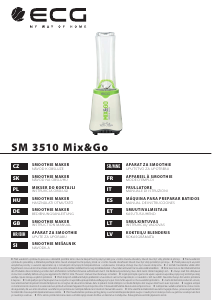 Használati útmutató ECG SM 3510 Mix&Go Turmixgép