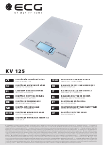 Használati útmutató ECG KV 125 Konyhai mérleg