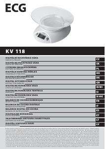 Návod ECG KV 118 Kuchynská váha