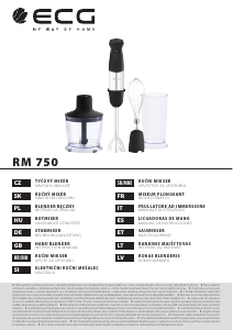 Mode d’emploi ECG RM 750 Mixeur plongeant
