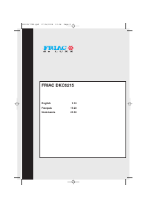 Manual Friac DKC 6215 Dryer