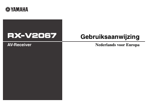 Handleiding Yamaha RX-V2067 Receiver