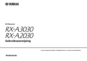 Handleiding Yamaha RX-A2030 Receiver
