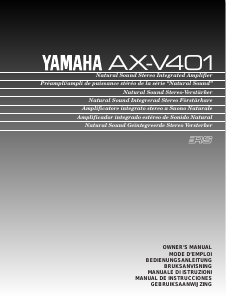 Handleiding Yamaha AX-V401 Versterker