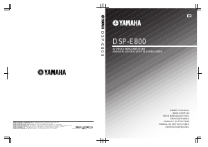 Manuale Yamaha DSP-E800 Amplificatore