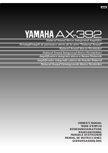 Handleiding Yamaha AX-392 Versterker