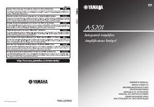 Manual de uso Yamaha A-S201 Amplificador