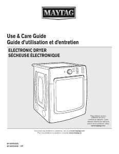 Mode d’emploi Maytag MED4100DW Maxima Sèche-linge