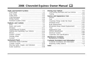 Manual Chevrolet Equinox (2006)