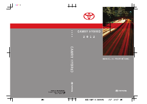 Mode d’emploi Toyota Camry Hybrid (2012)