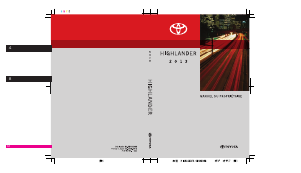 Mode d’emploi Toyota Highlander (2013)