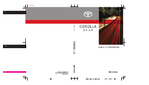 Mode d’emploi Toyota Corolla (2014)
