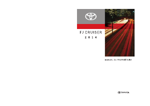Mode d’emploi Toyota FJ Cruiser (2014)