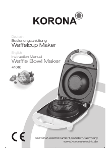 Manual Korona 41010 Waffle Maker