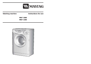 Manual Maytag MAF1060AAW Washing Machine