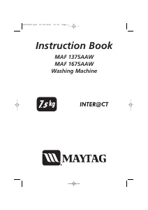 Manual Maytag MAF1675AAW Washing Machine