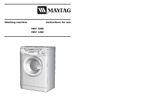 Manual Maytag MAF1260AAW Washing Machine