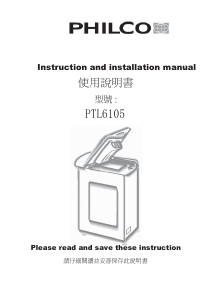Handleiding Philco PTL 6105 Wasmachine